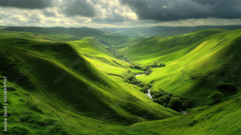 Obraz premium Eine Landschaft voller schöner Orte