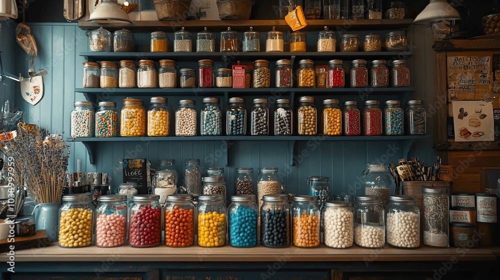 custom made wallpaper toronto digitalold fashioned candy shop with jars filled with classic American treats