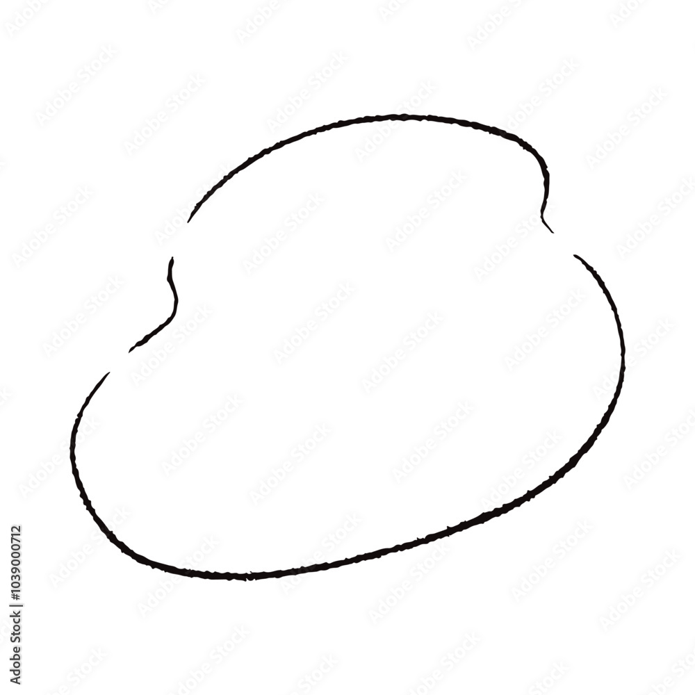 手描きのもこもこの吹き出し 手描きのもこもこの吹き出し