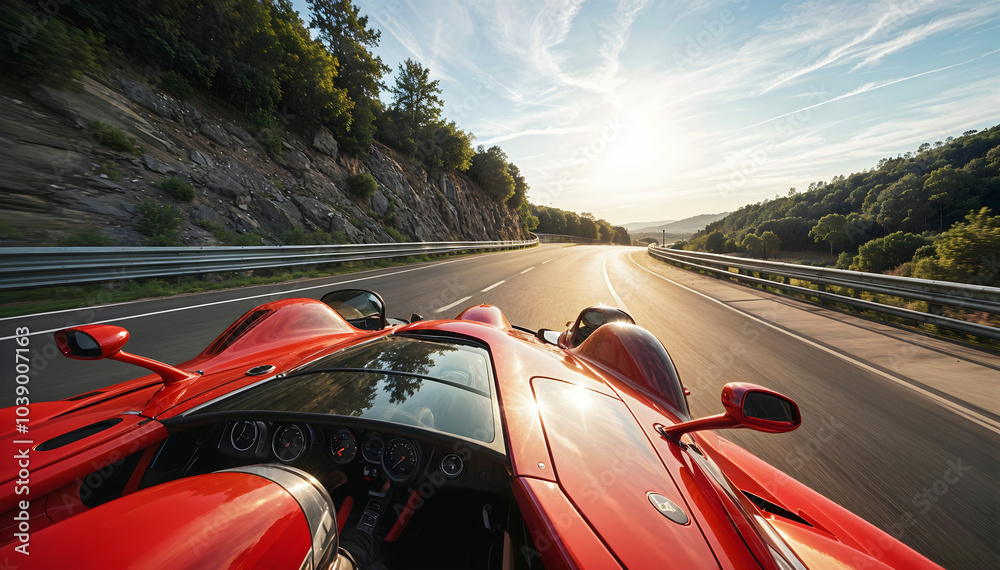 First person view, driving race car, racing, automotive background, auto transport