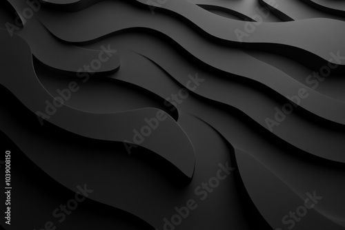 Abstract black and white wavy background. Perfect for modern and minimalist designs.