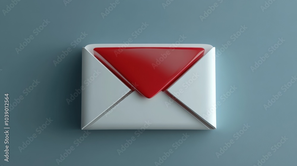 3d open mail icon. Concept of mail, new message, notification or envelope. 3d high quality  isolated