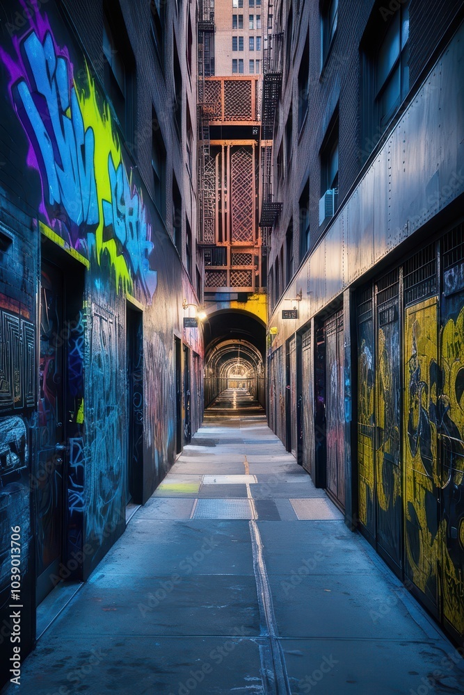 Fototapeta premium Long exposure of a tunnel