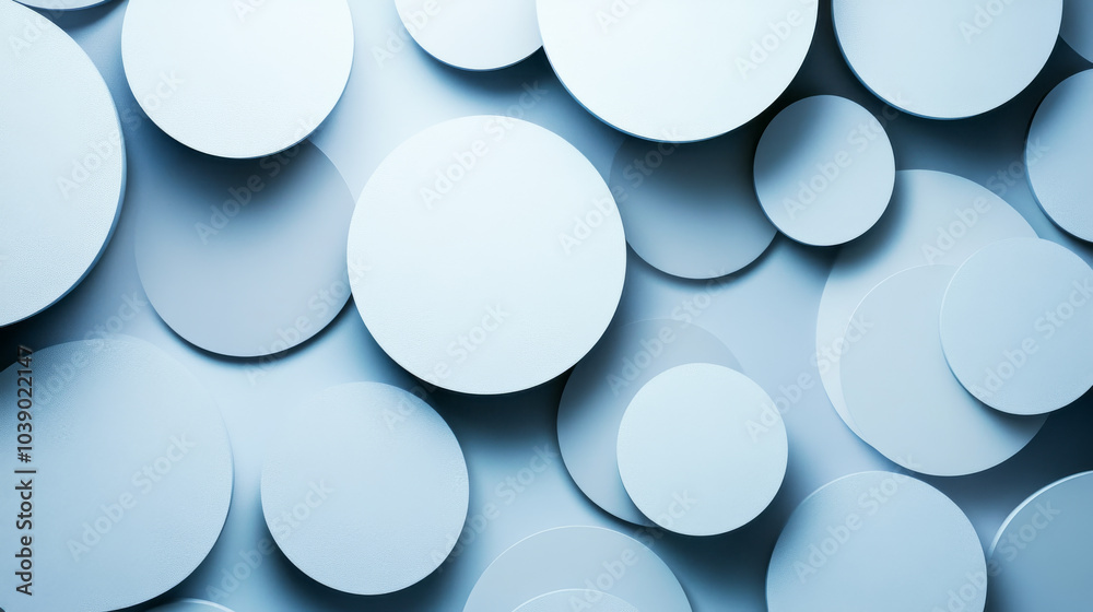 Minimalist Abstract Blue Circular Shapes Design Minimalist Abstract Blue Circular Shapes Design