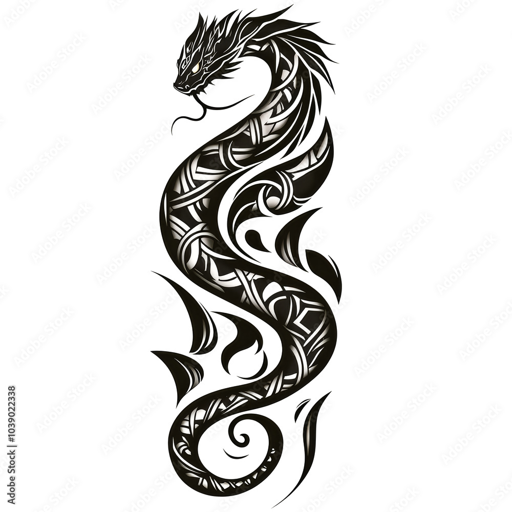 Coiled Snake Tattoo Design in Black and Gray Ink Coiled Snake Tattoo Design in Black and Gray Ink
