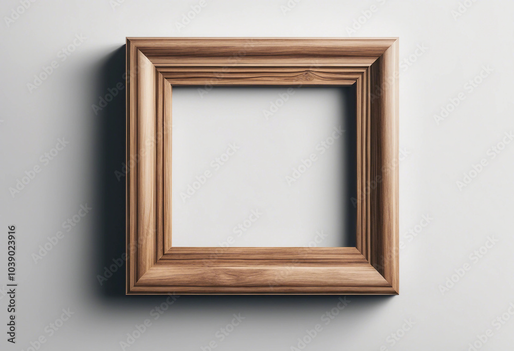 Wooden blank frame isolated on white or transparent Wooden blank frame isolated on white or transparent