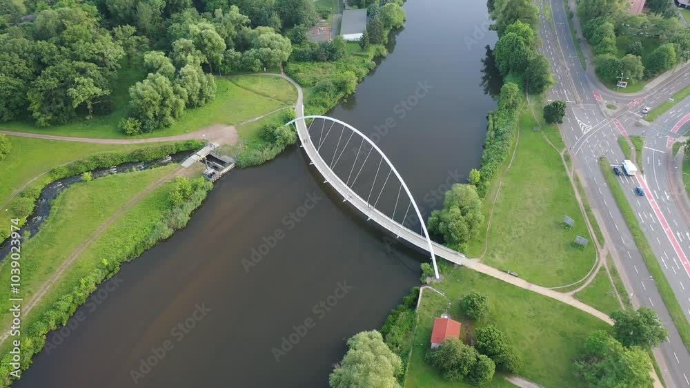 Dessau Roßlau in Sachsen Anhalt von oben