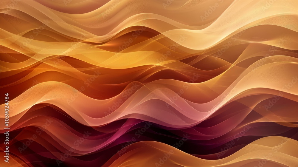 Abstract flowing wave pattern in warm gradient hues for modern design and creative backgrounds Abstract flowing wave pattern in warm gradient hues for modern design and creative backgrounds