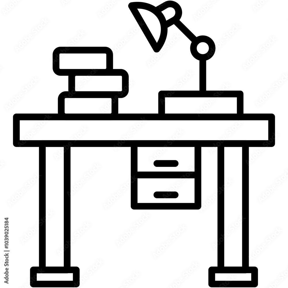 Desk Lamp Icon Desk Lamp Icon