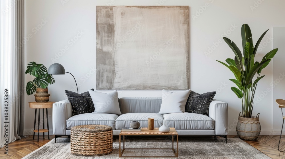 Modern Living Room with Elegant Decor Modern Living Room with Elegant Decor