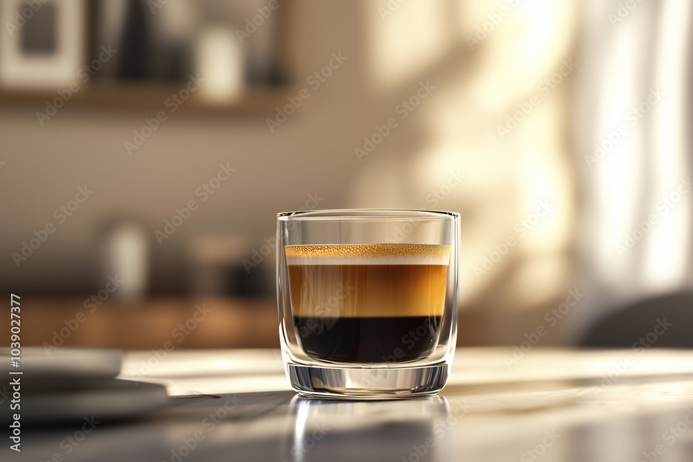 a nespresso coffee, abundant coffee crema on the top a nespresso coffee, abundant coffee crema on the top