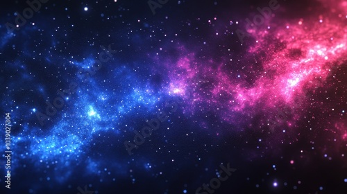 Abstract background in blue and purple neon glow colors. Speed of light in galaxy. Explosion in universe. Space background for event, party, carnival, celebration, anniversary or other.