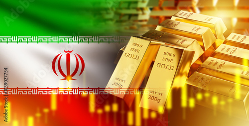 Iran gold reserve. Golden b...