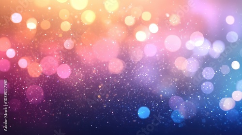 Sparkling Bokeh Lights in Vibrant Rainbow Colors