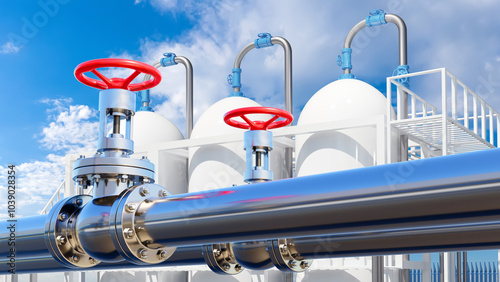 Gas infrastructure. Steel p...