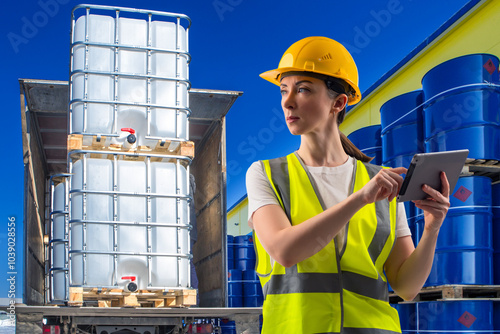 Woman controls fuel supplie...