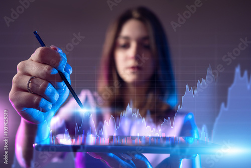Woman invests via internet....