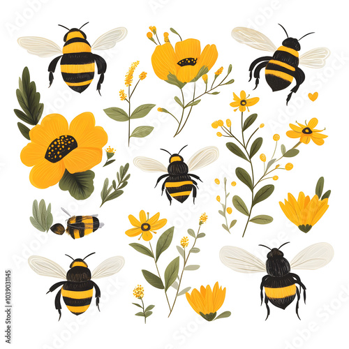 honeybee and flower