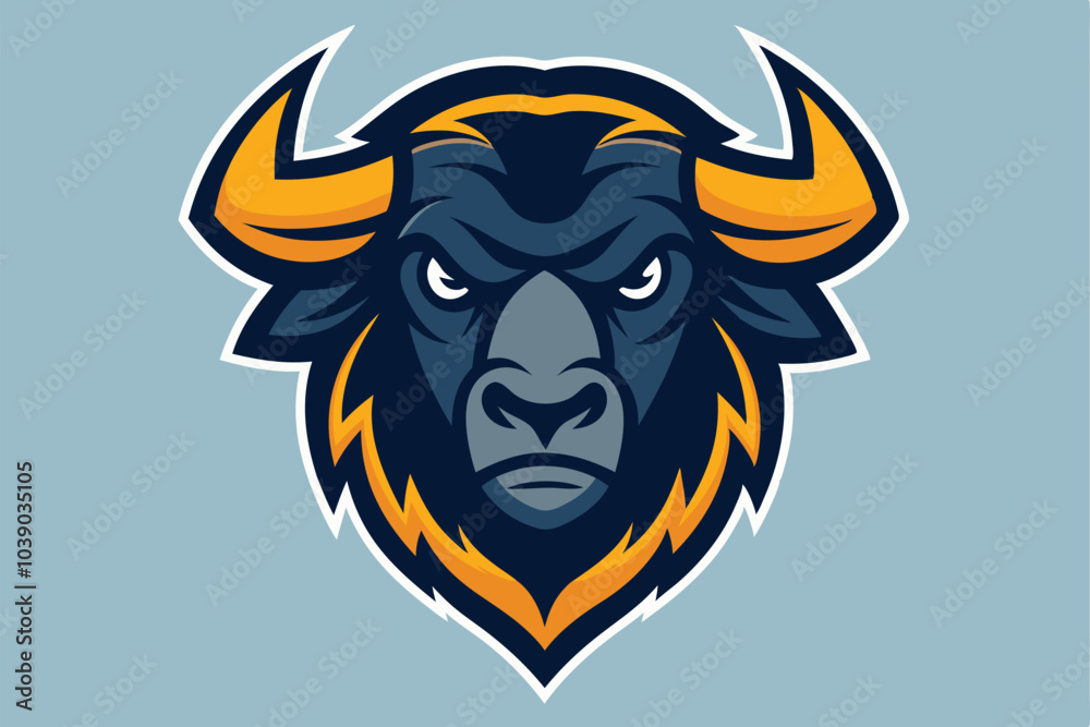 head of a bull with horns head of a bull with horns