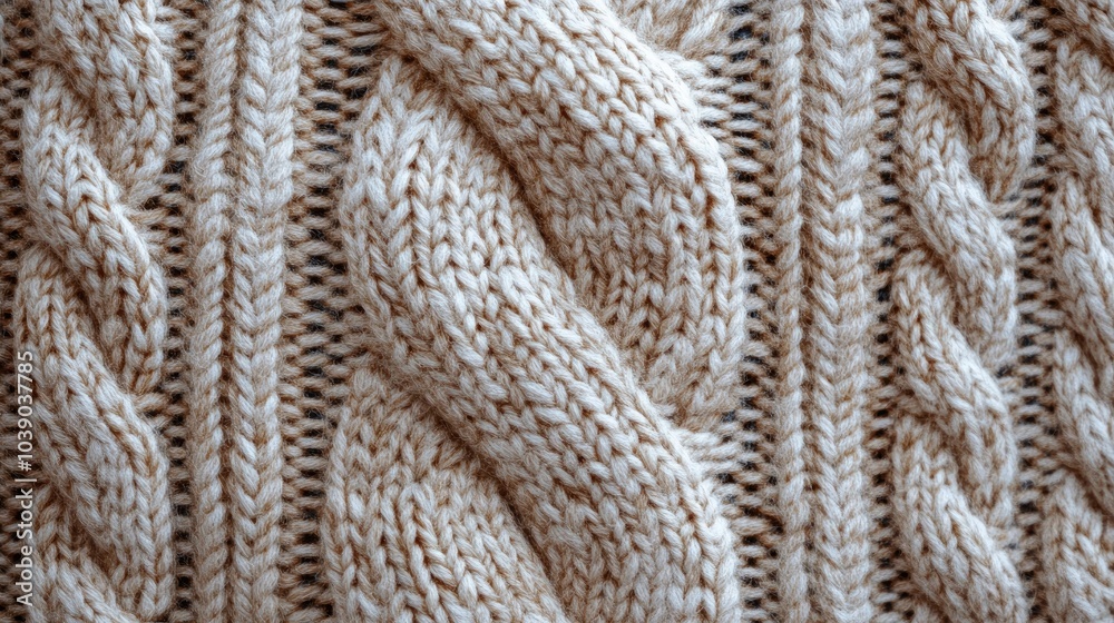 Cozy knitted fabric textures creating warm and inviting backdrop. illustration Cozy knitted fabric textures creating warm and inviting backdrop. illustration