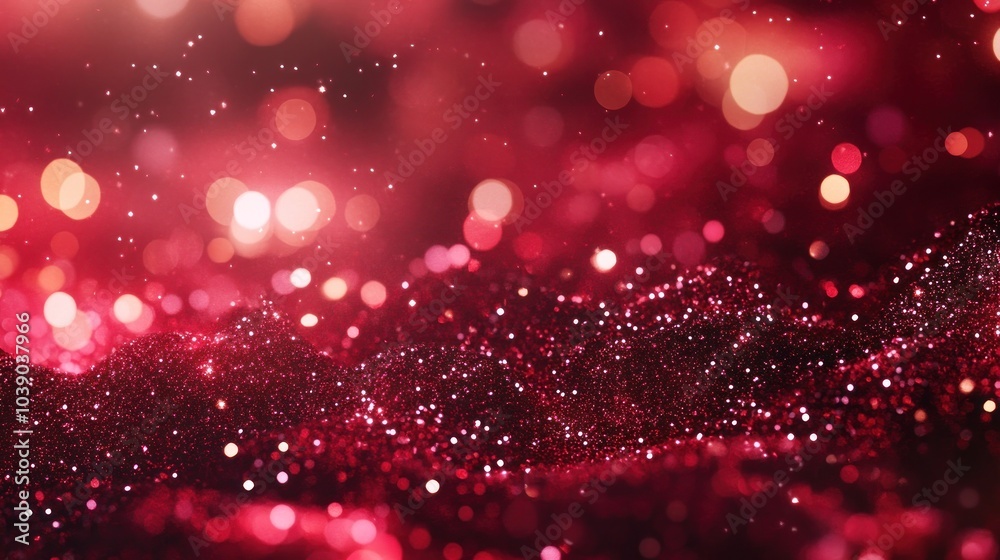 Red Sparkle Abstract Background Red Sparkle Abstract Background