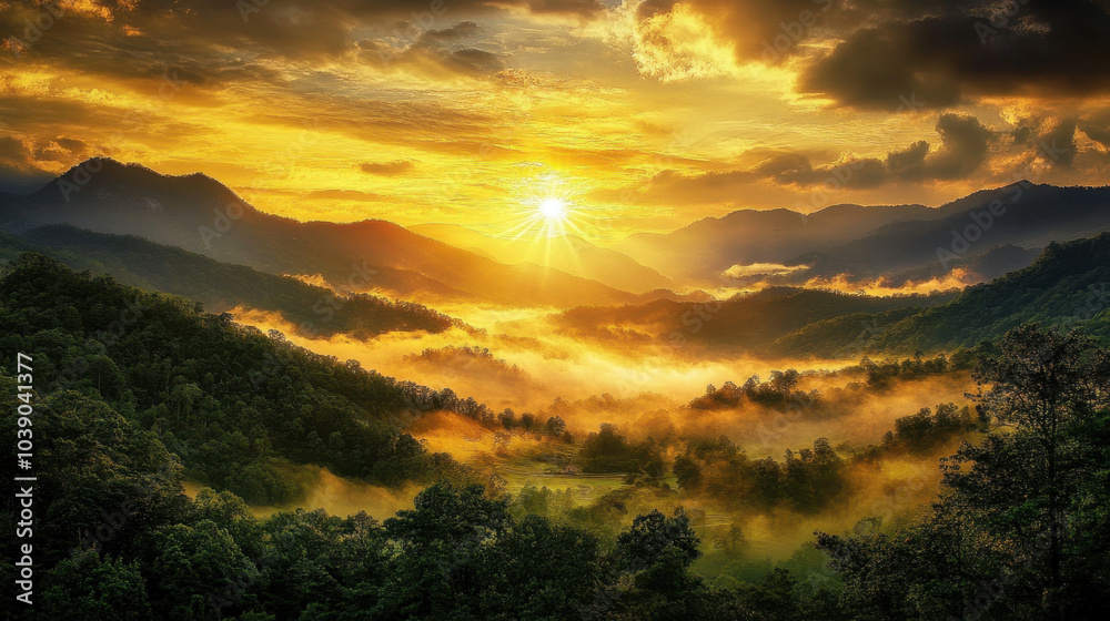 Fototapeta premium landscape and a beautiful view of the world