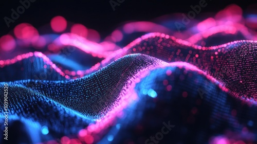 Abstract Neon Waves