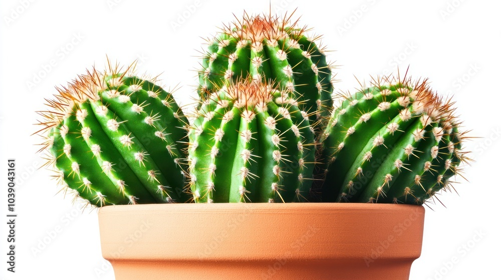 Closeup of Potted Cacti Closeup of Potted Cacti