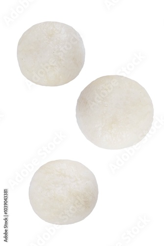 Rice balls on a white isolated background