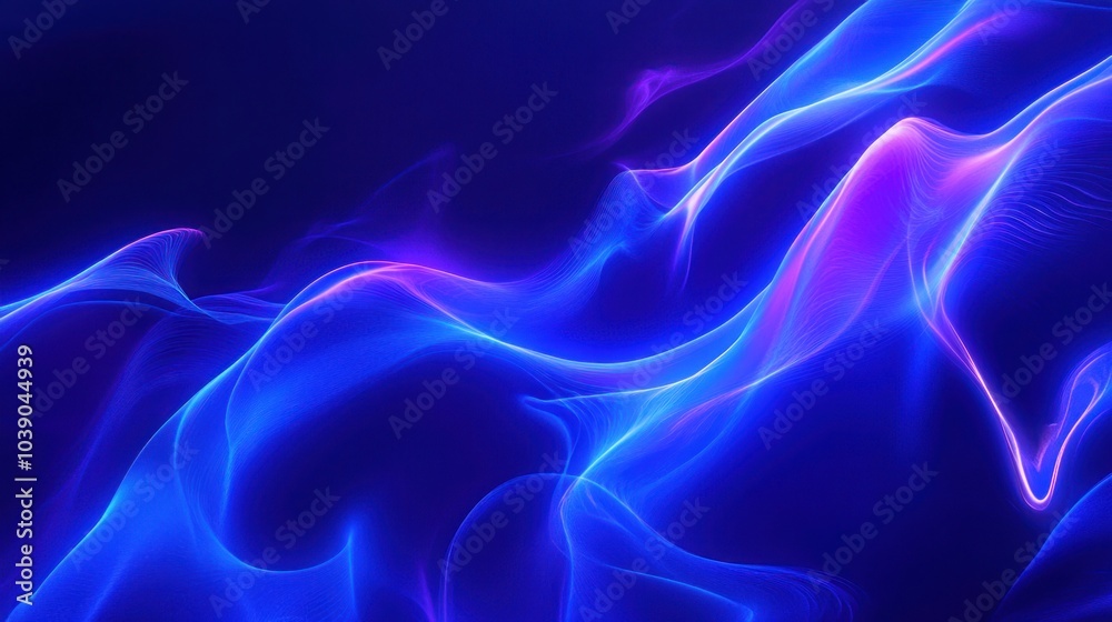 Abstract Blue and Purple Waves Abstract Blue and Purple Waves