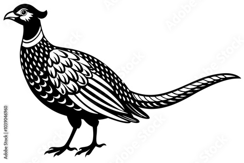 An image of a male pheasant in the snow about to jump over a fence on East Yorkshire farmland