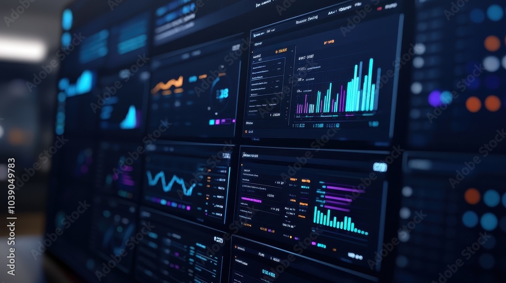 Futuristic Financial Analytics Dashboard Futuristic Financial Analytics Dashboard