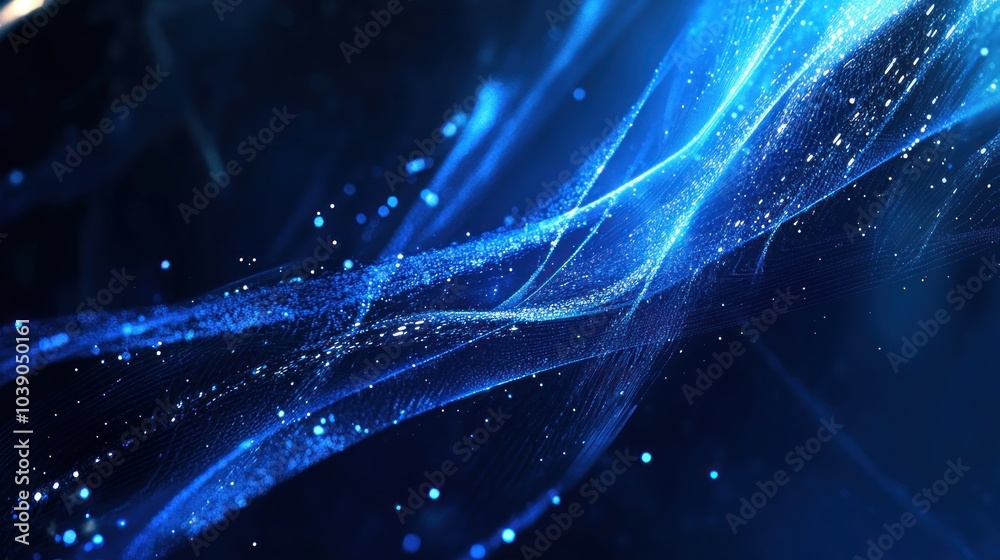 Obraz premium Abstract Blue Wave