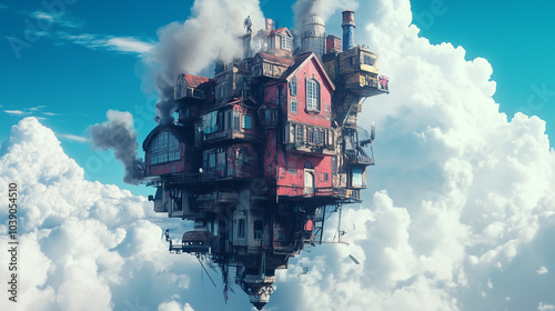 amazing building 3D surrealism background