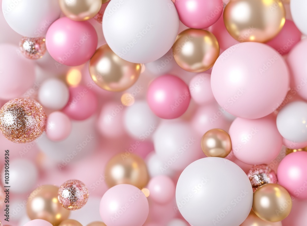 pink and white balloons pink and white balloons