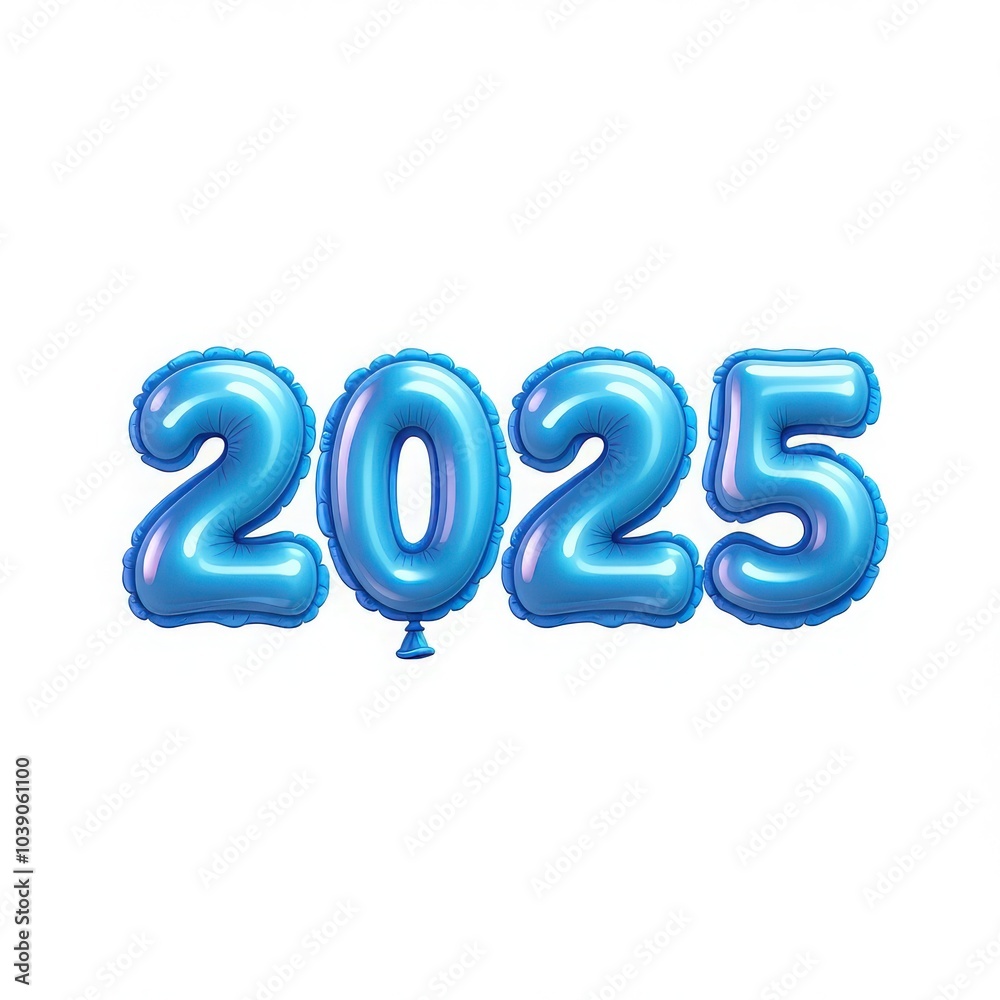 Blue 2025 balloon numbers on a white background. Fun and festive New Year’s design perfect for party invitations, holiday cards, or celebratory social media promotions. Blue 2025 balloon numbers on a white background. Fun and festive New Year’s design perfect for party invitations, holiday cards, or celebratory social media promotions.