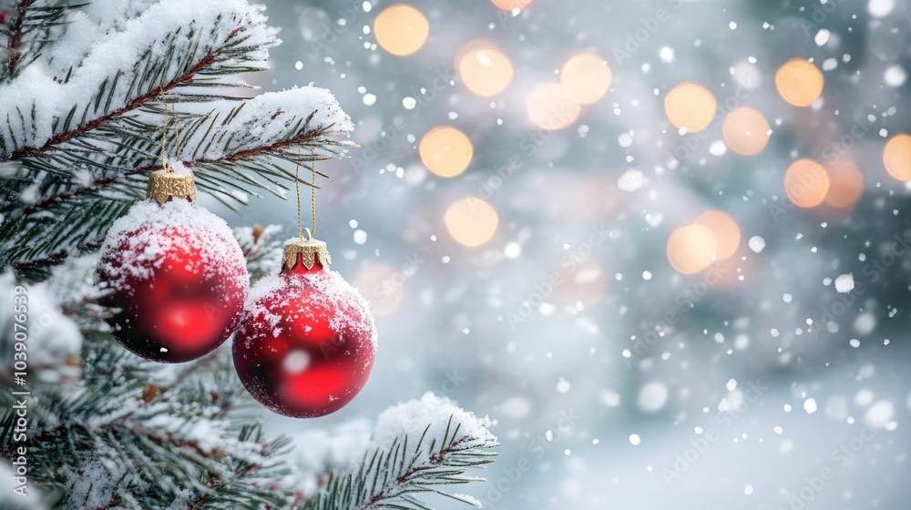 Snowy Christmas Tree Ornaments Snowy Christmas Tree Ornaments