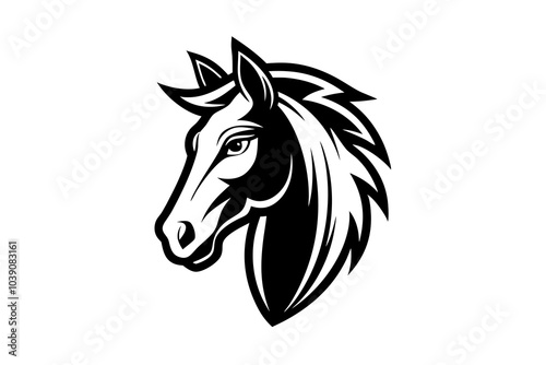 horse head vector logo photo