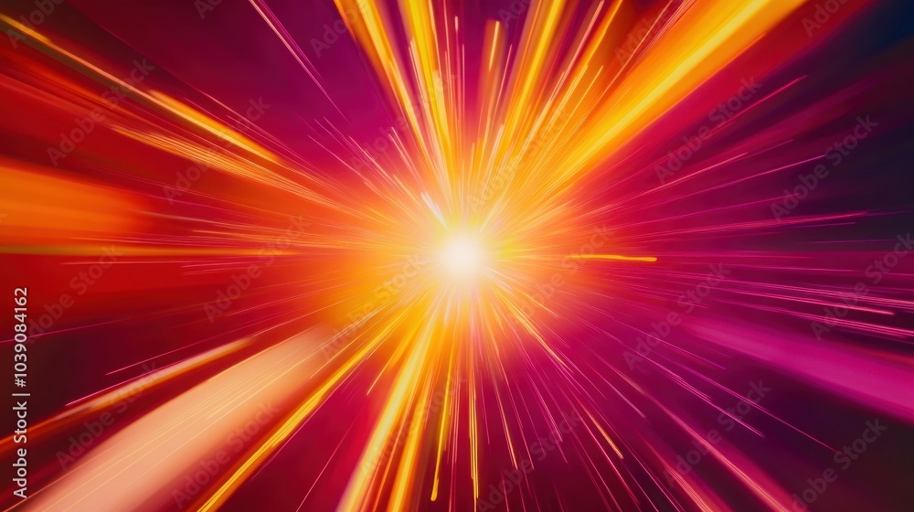 Obraz premium Abstract Light Streaks in Motion