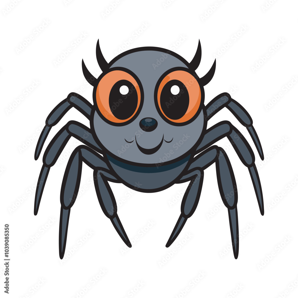 A cute spider vector art illustration file .