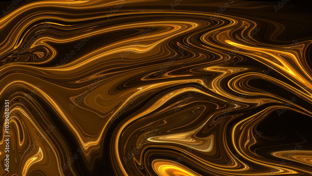 Gold liquid abstract background in 4K resolution.
Gold liquid abstract background in 4K resolution.