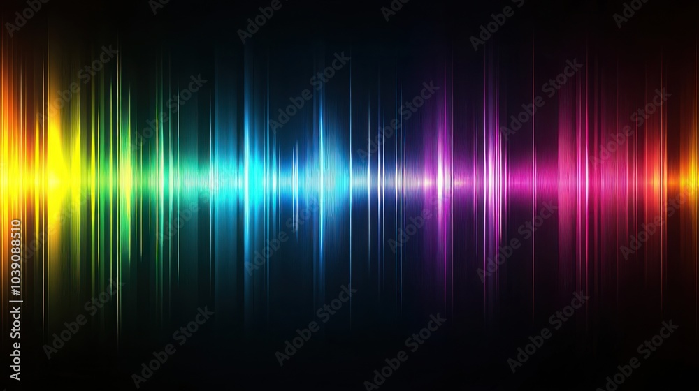 Abstract Colorful Sound Wave Abstract Colorful Sound Wave
