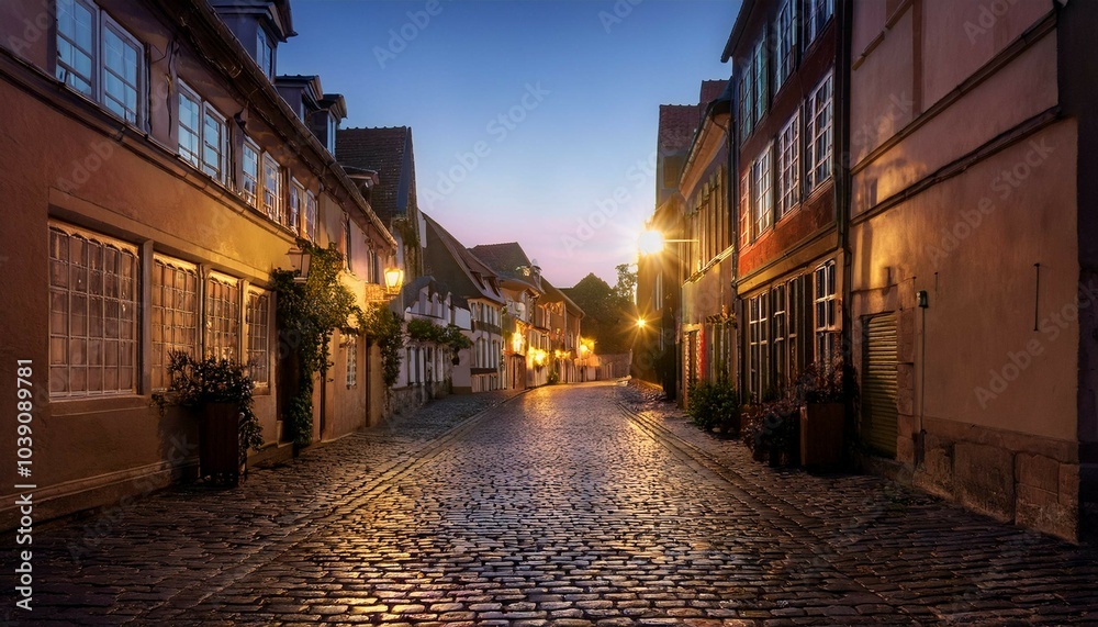 Obraz premium street at night