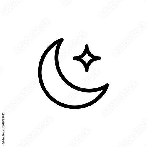 moon, night icon