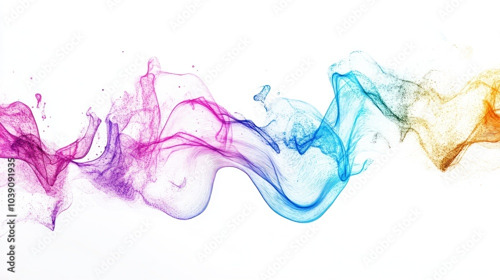 Fototapeta premium Abstract Colorful Swirls