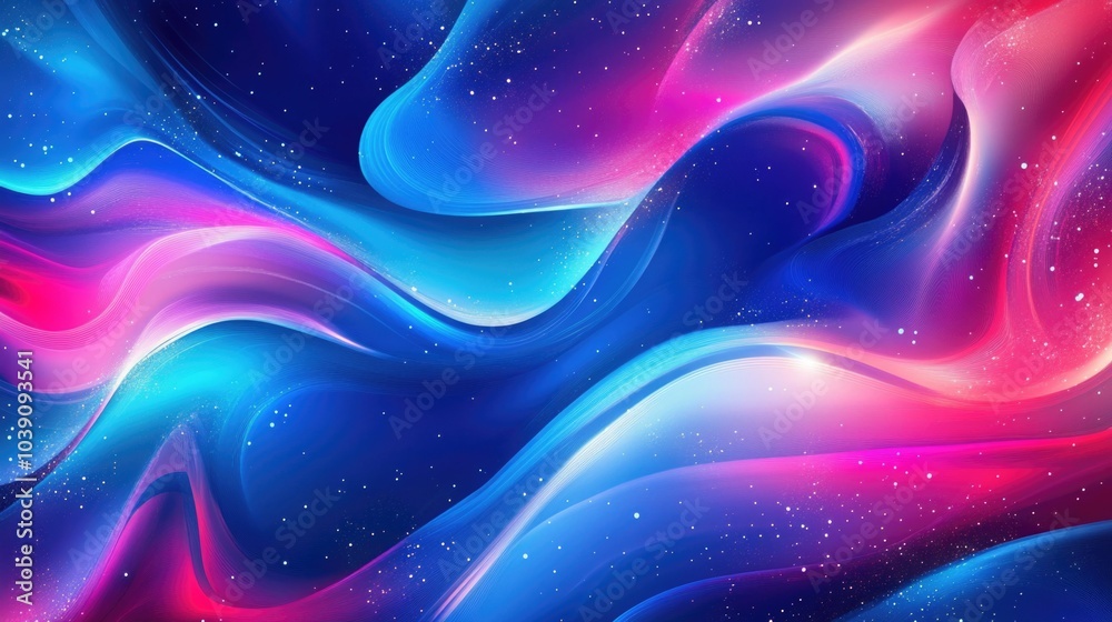 Vibrant abstract waves in cosmic colors representing the fluidity and imagination in girlhood design Vibrant abstract waves in cosmic colors representing the fluidity and imagination in girlhood design