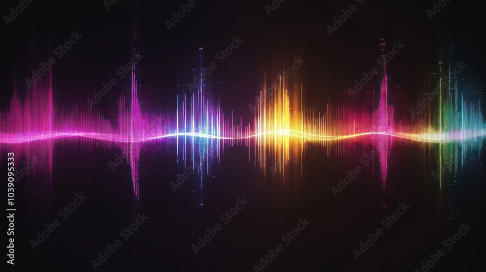 Abstract Colorful Sound Waves Abstract Colorful Sound Waves
