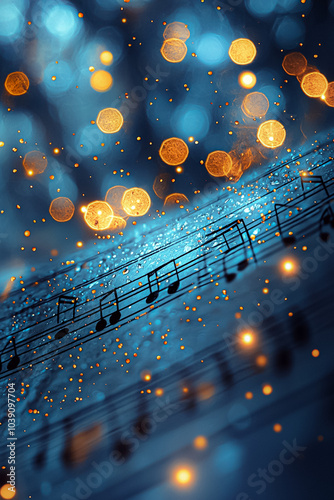 Glowing stars and fireworks explode across a vibrant red holiday sky