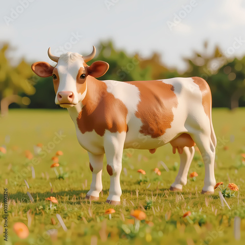 cow in the meadow