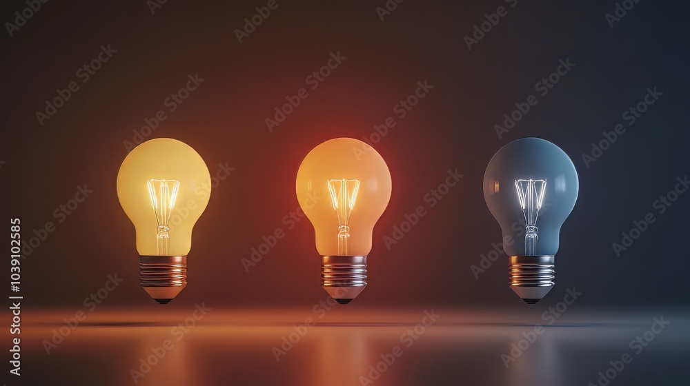 Light bulbs with risk management concept. management risk. Ultra realistic. Photorealistic Light bulbs with risk management concept. management risk. Ultra realistic. Photorealistic